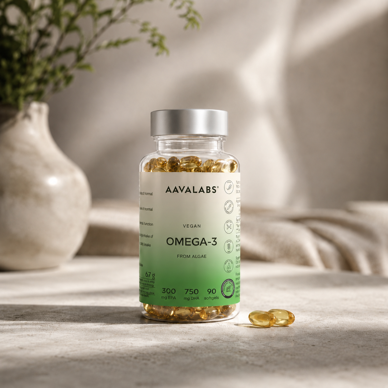 VEGAN OMEGA 3 FROM ALGAE