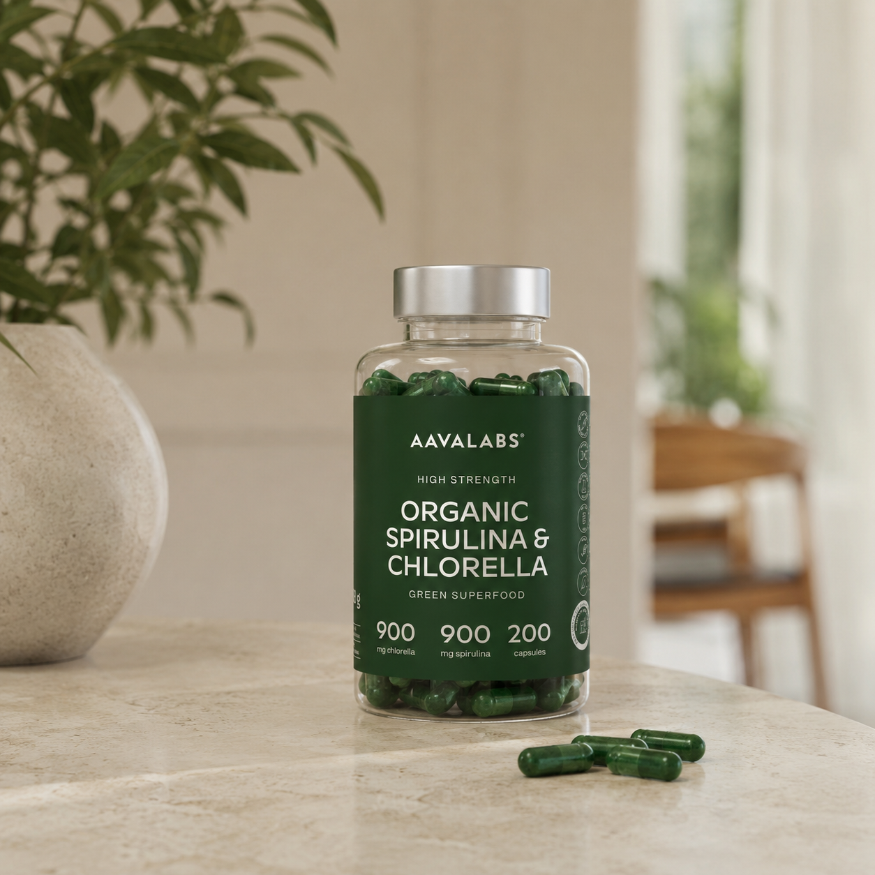 ORGANIC SPIRULINA & CHLORELLA COMPLEX