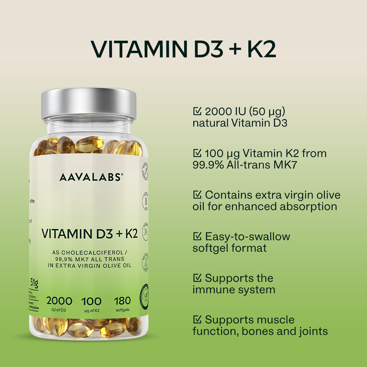 VITAMIN D3 + K2