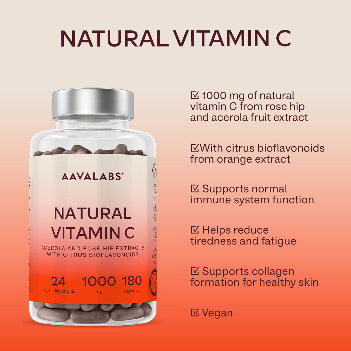 NATURAL VITAMIN C COMPLEX - Aavalabs