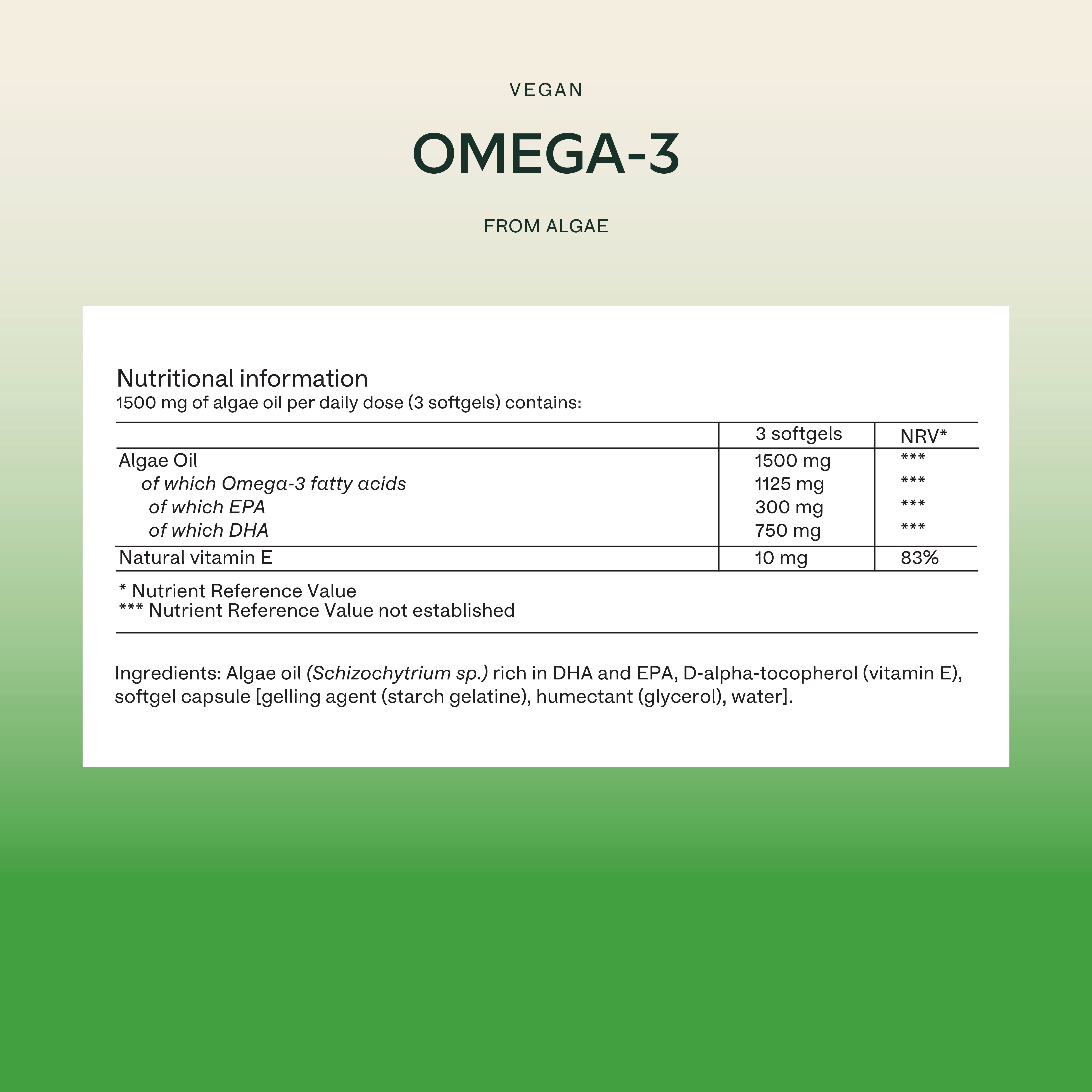 VEGAN OMEGA 3 FROM ALGAE - Aavalabs