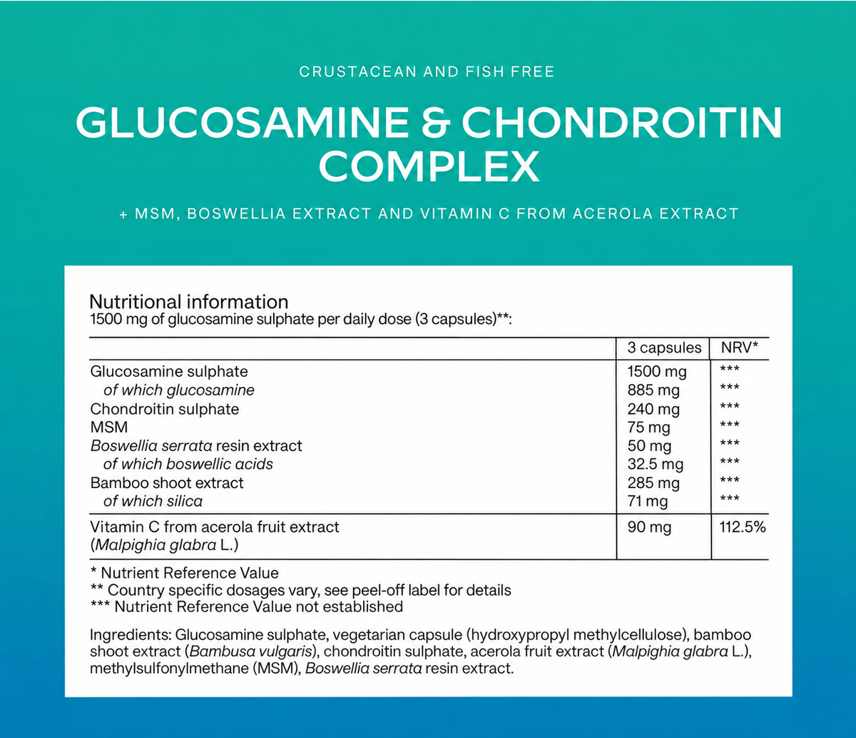 COMPLEXE DE GLUCOSAMINE & CHONDROÏTINE