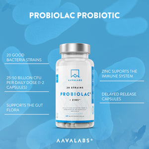 PROBIOLAC PROBIOTIC - 6 MONTH PACK - AAVALABS