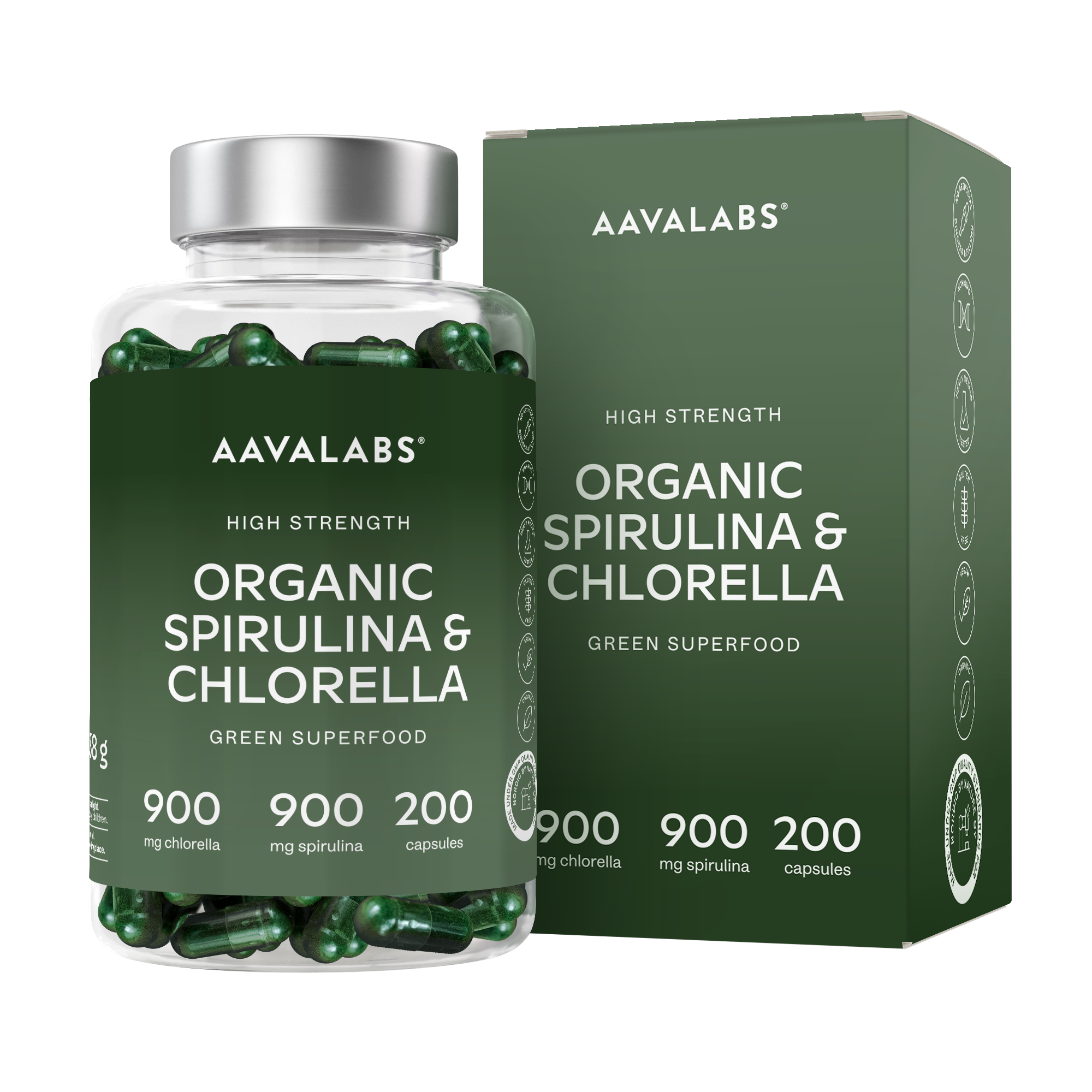 BIO SPIRULINA UND CHLORELLA KOMPLEX