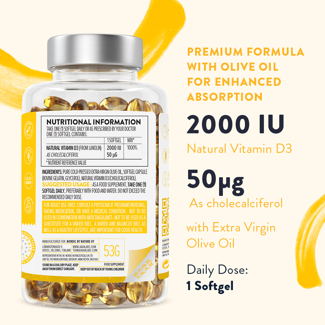 VITAMIN D3 - 2000IU - Aavalabs