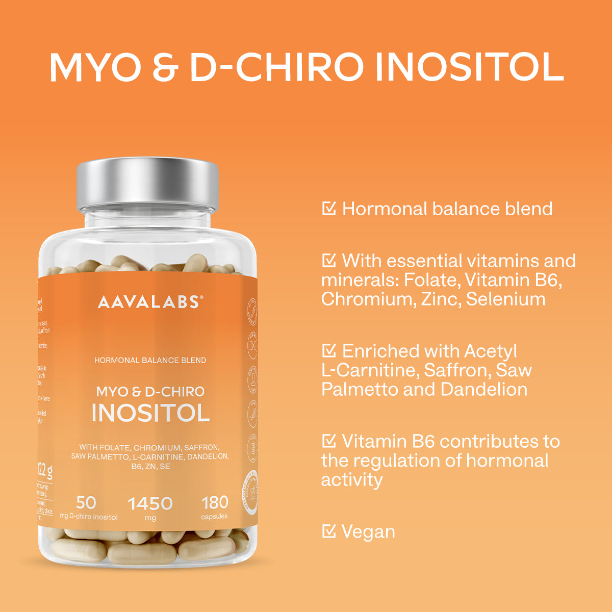 MYO & D-CHIRO INOSITOL - Aavalabs