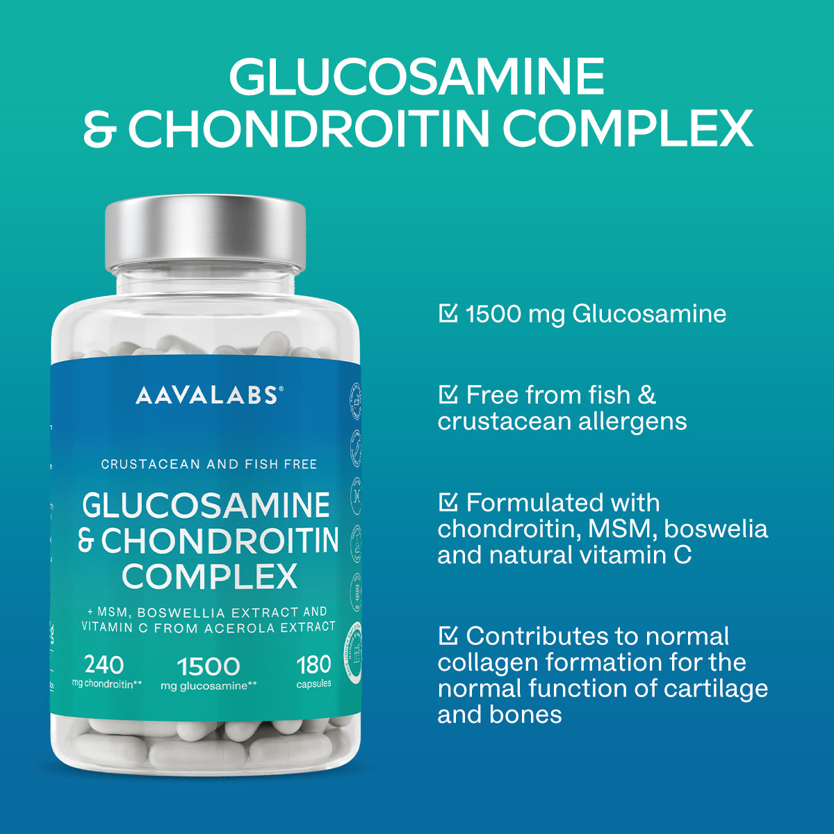 GLUCOSAMINE & CHONDROITIN COMPLEX - Aavalabs