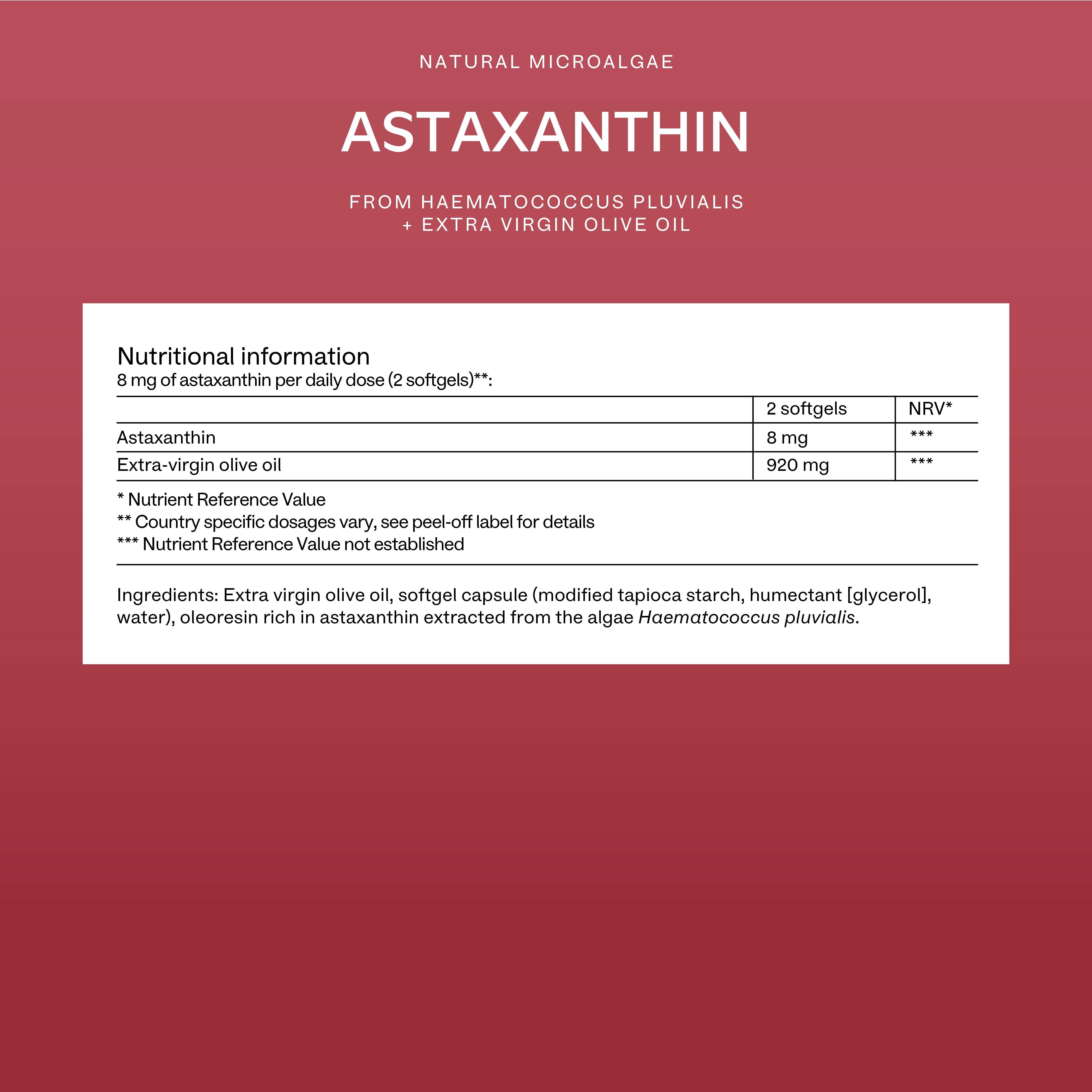 ASTAXANTHINE