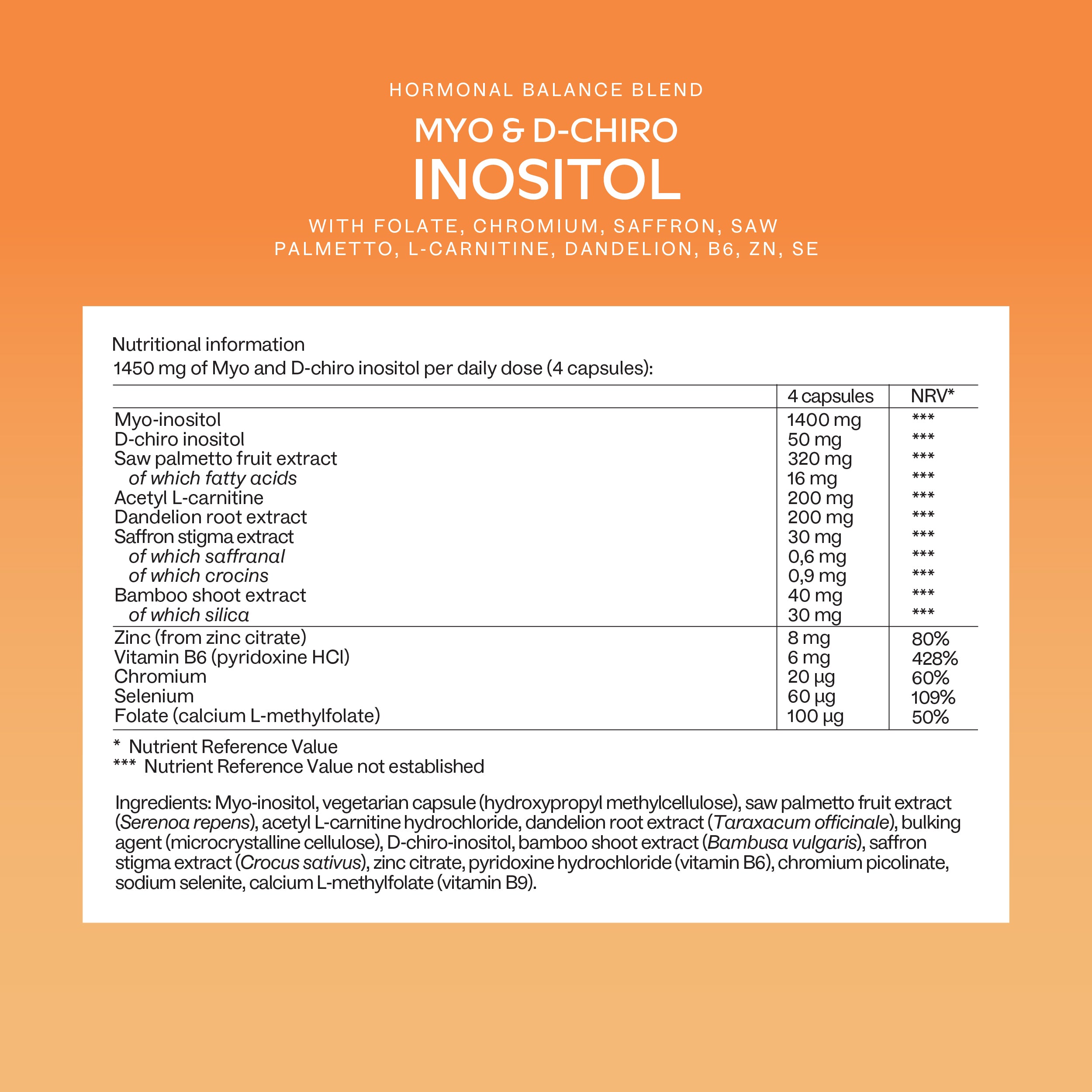 MYO & D-CHIRO INOSITOL - Aavalabs