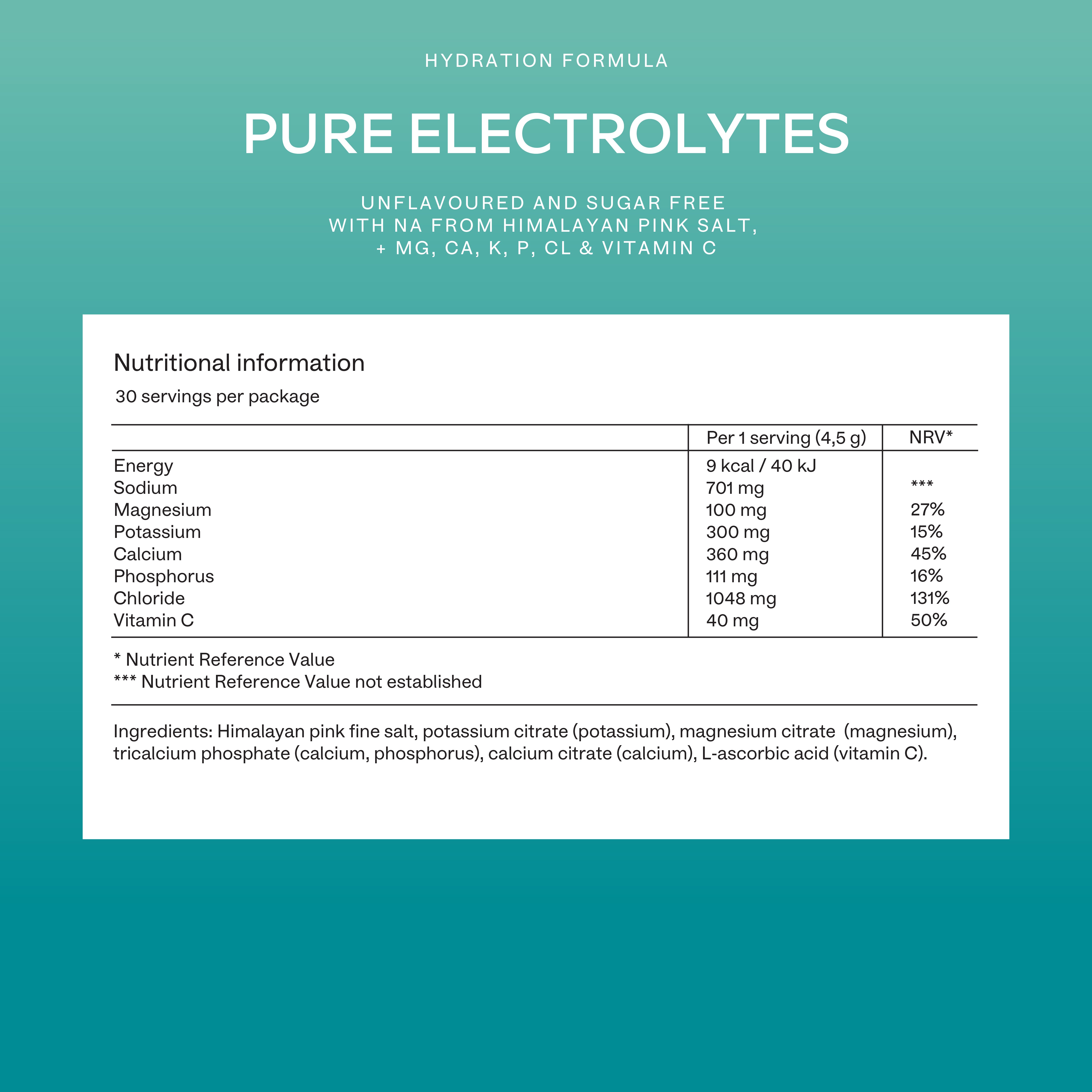 PURE ELECTROLYTES - Aavalabs