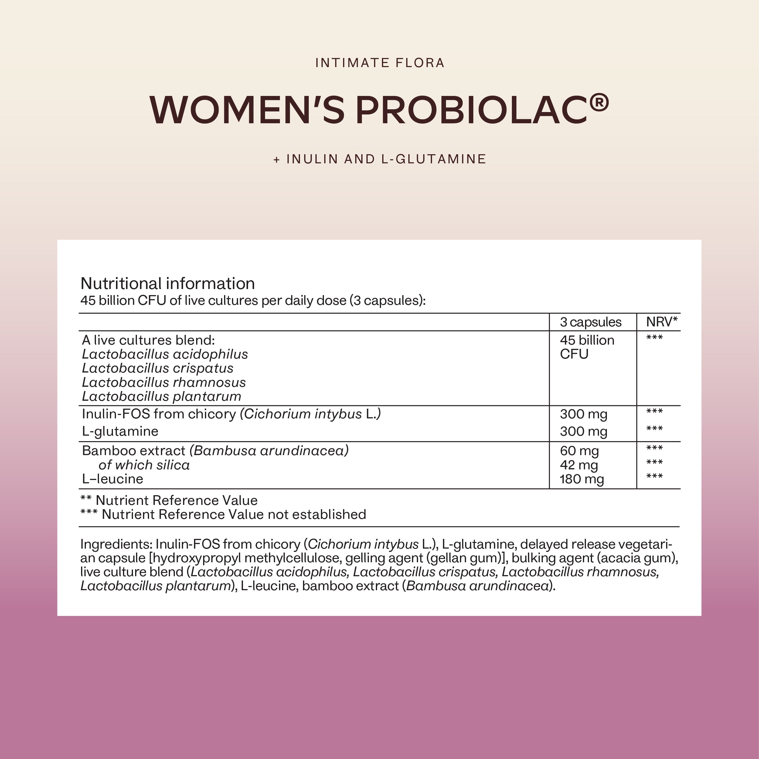 WOMEN'S PROBIOLAC PROBIOTIC