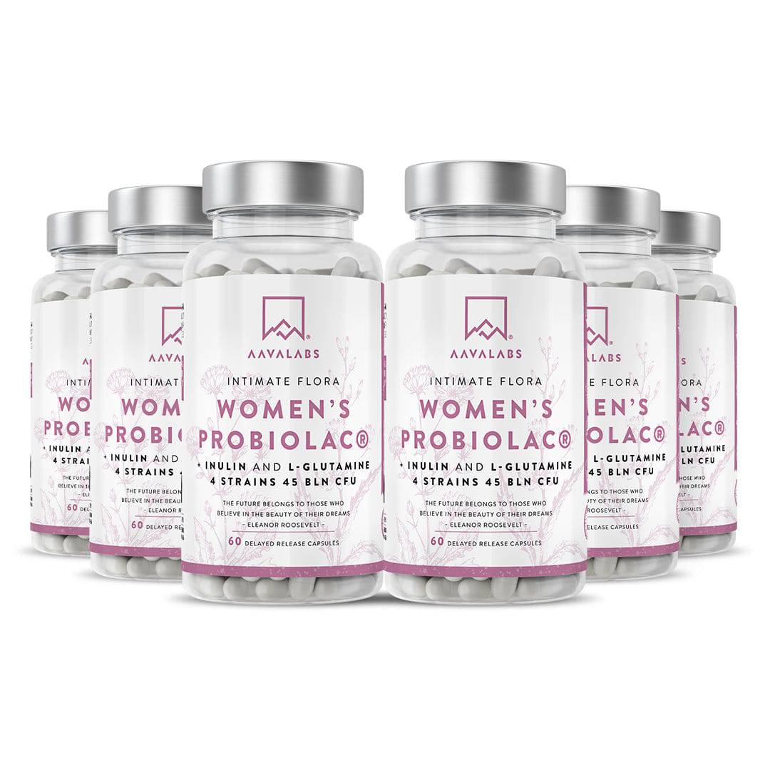 Multiple bottles of Women Probiolac Probiotic. - AAVALABS