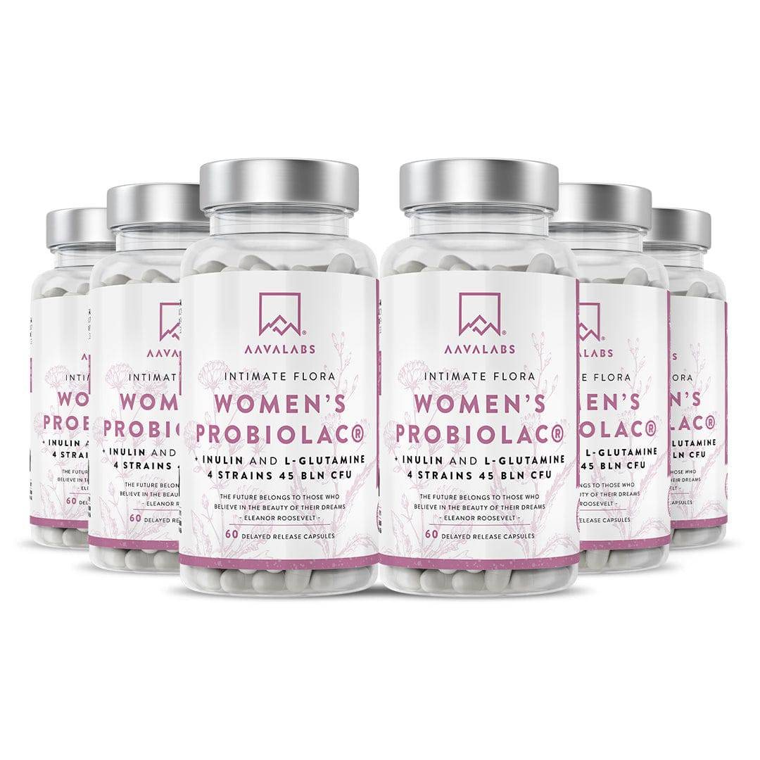 Multiple bottles of Women's Probiolac Probiotic. - AAVALABS