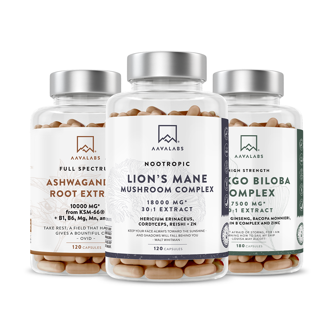 Bottle with supplements from the Focus Bundle  - AAVALABS