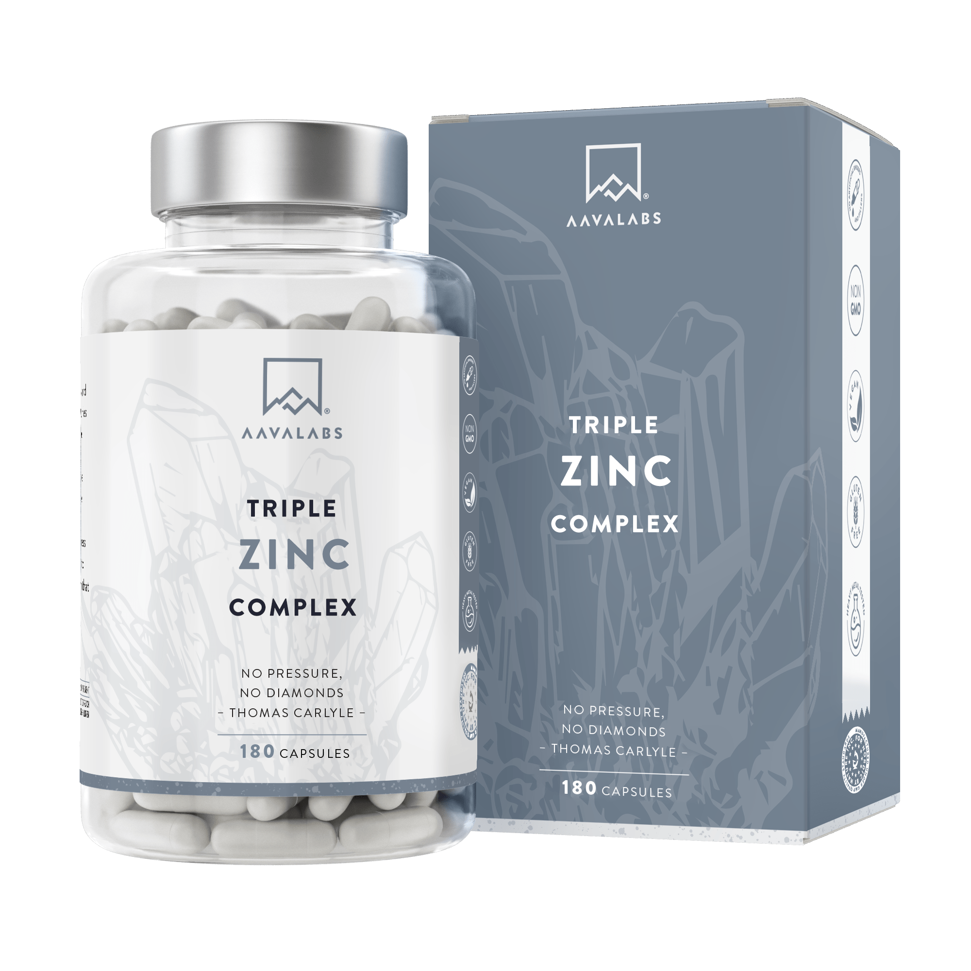 Bottle of Triple Zinc Supplement - AAVALABS