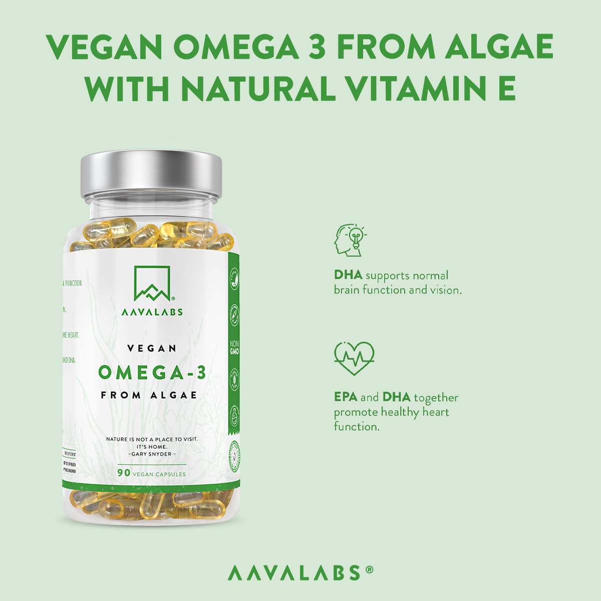Omega 3 Vegan Omega 3 Fishoil AAVALABS