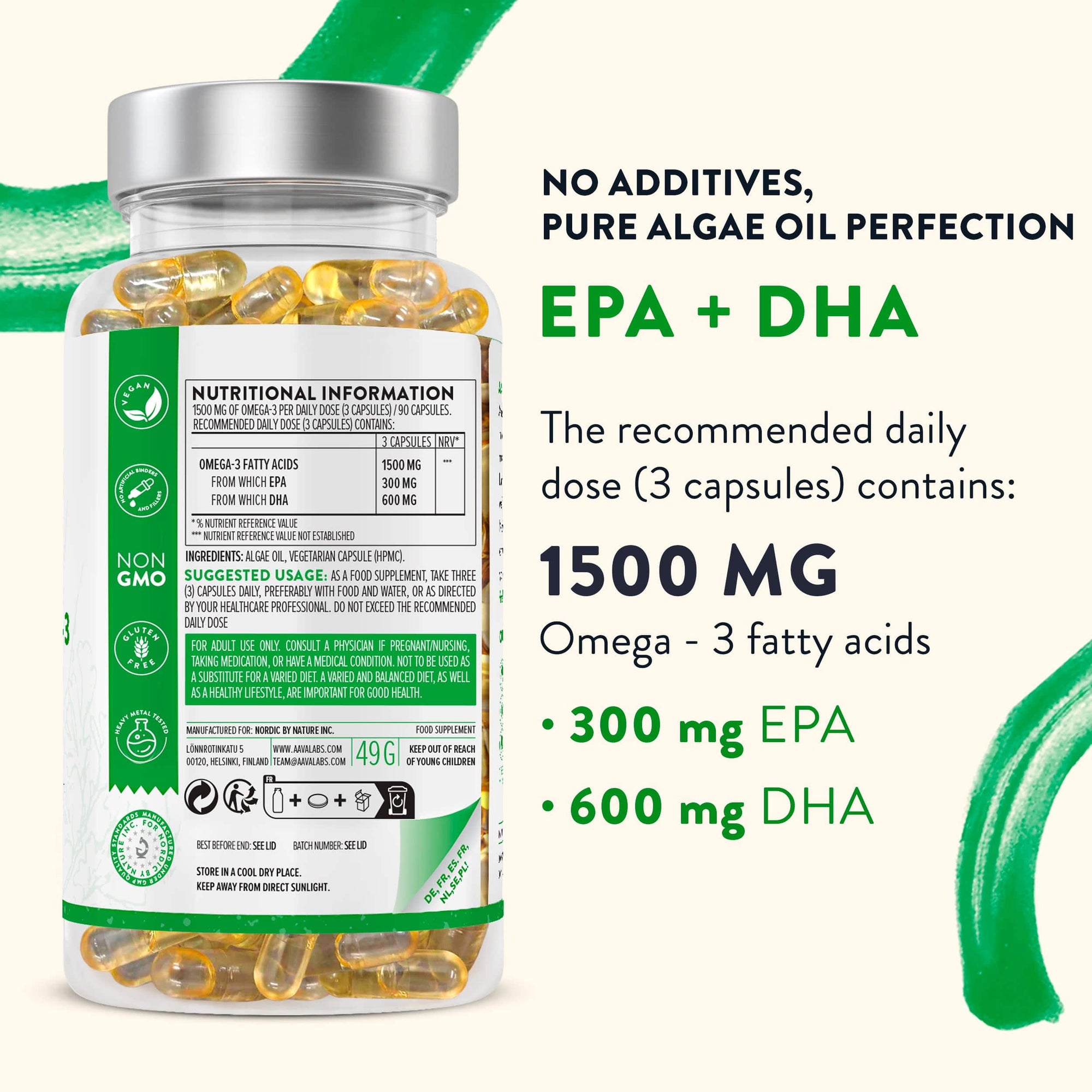 Omega 3 Vegan Omega 3 Fishoil AAVALABS