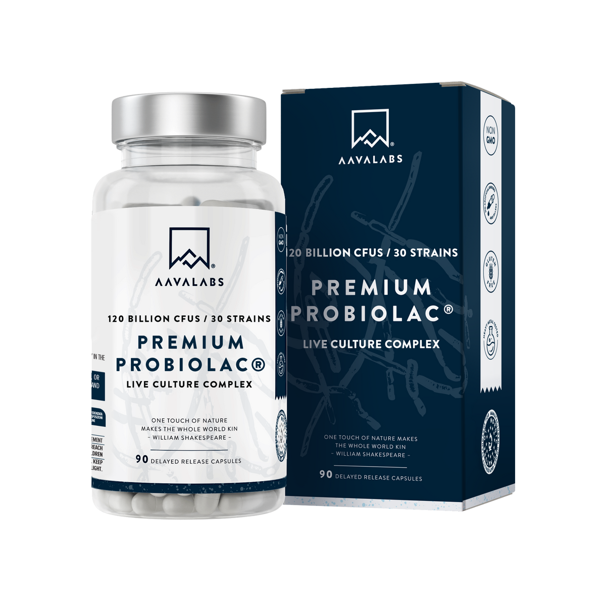 Premium Probiolac Complex with 30 Strains | | Aavalabs