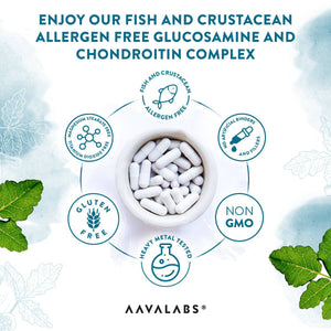 Fish and crustacean allergen-free Glucosamine and Chondroitin Complex - AAVALABS