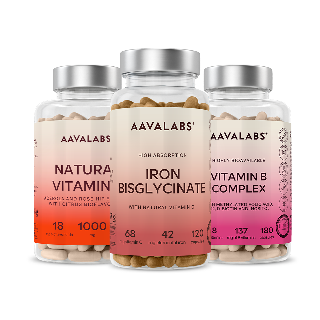 Energy Supplements – Aavalabs Natural Vitamin C bottle