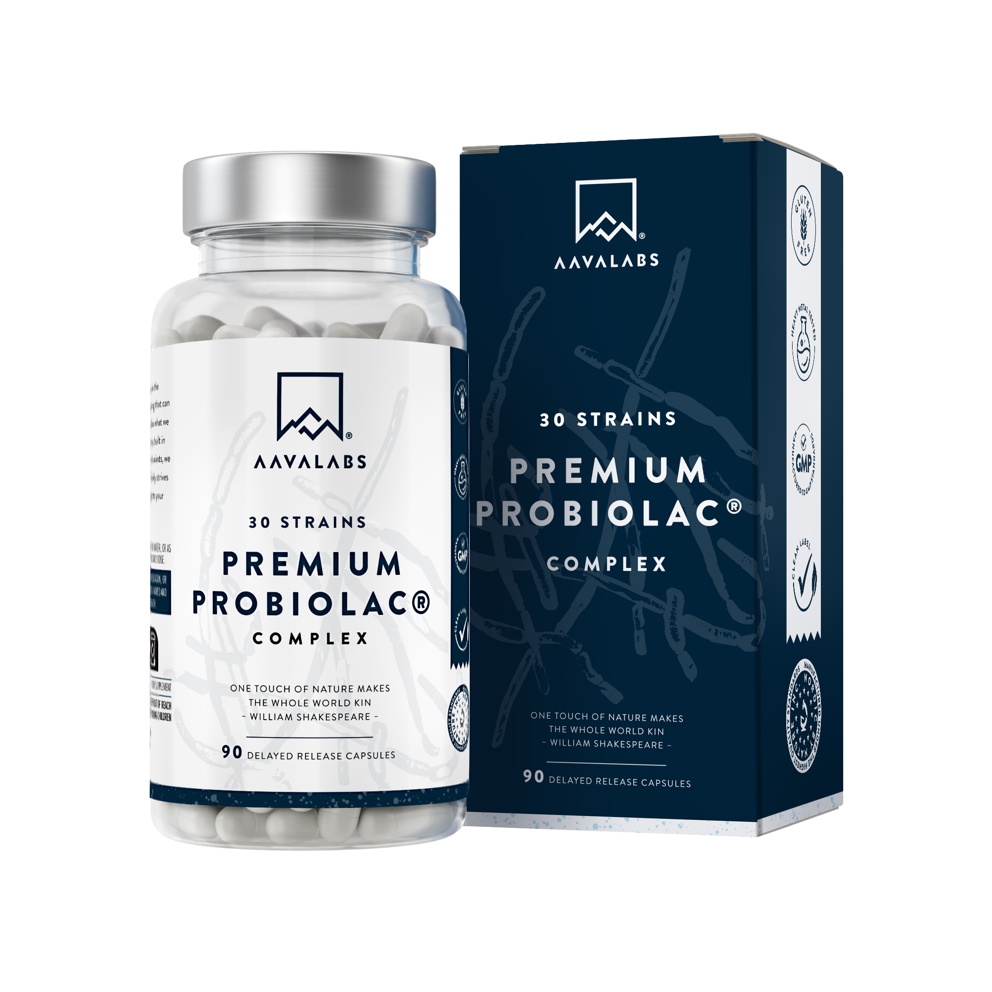 PREMIUM PROBIOLAC PROBIOTIC 30 STRAINS VALUE PACK - 6 MONTHS SUPPLY - Aava Labs