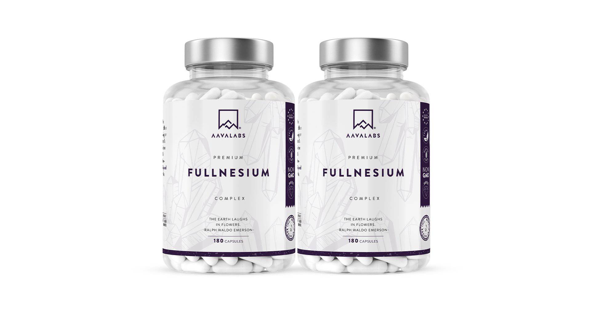 Two bottles of Premium Magnesium Complex supplement - Aava Labs